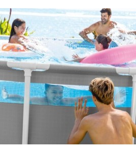 Intex átlátszó medence 488x122 cm szűrővel -26730